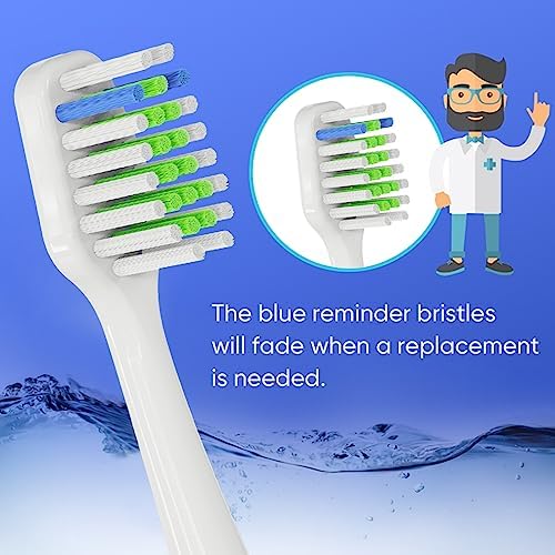 Cabezas de cepillo de dientes de repuesto compatibles con Aquasonic Duo Series/Centro Dental Eléctrico (NO para Duo PRO Series) - 4 Blancas y 4 Negras - imagen 6