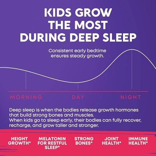 Gomitas para el Crecimiento de Altura con Melatonina para Niños y Adolescentes - Suplemento de Ashwagandha - Vitaminas para Crecer Más Altos - imagen 2