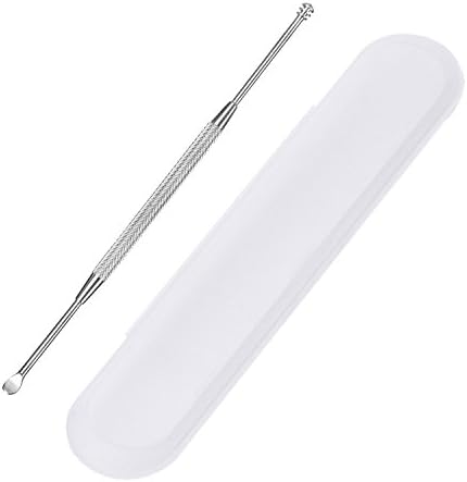 Cucharilla de Acero Inoxidable para Limpiar Oídos, Removedor de Cerumen con Caja de Almacenamiento, 304 Acero Inoxidable - imagen 1