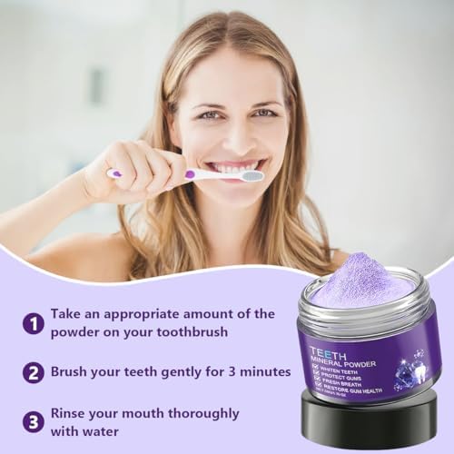 Polvo Mineral para Restauración Dental 2PCS, Blanqueador de Dientes, Refuerza Dientes y Encías, 50g, Aliento Fresco para Uso Diario - imagen 7