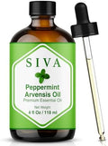 Aceite Esencial de Menta Arvensis Siva - 4 Fl Oz - 100% Natural para Difusor, Cuidado Facial, Aromaterapia, Masaje Corporal y Capilar - Incluye Gotero - imagen 1