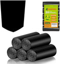 Bolsas de Basura Biodegradables Negras de 2.6 Galones - Paquete de 100 Bolsas Pequeñas para Baño, Cocina y Oficina, Compostables y Resistentes - imagen 1