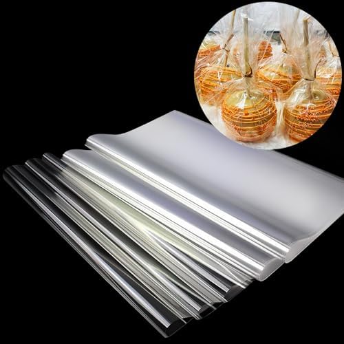 Hojas de Celofán SYOGUA de 150 Piezas, 12 x 12 Pulgadas, 3 Mil de Grosor, Envolturas Cristalinas para Dulces, Postres y Manualidades - imagen 1