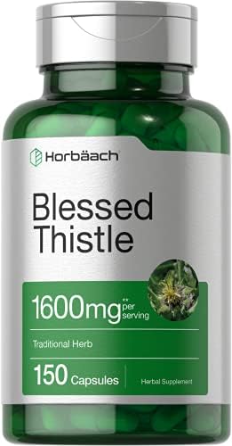 Cápsulas de Cardo Bendito Horbaach | 150 Contenido | Máxima Potencia | Suplemento Herbáceo Sin OGM y Sin Gluten - imagen 1