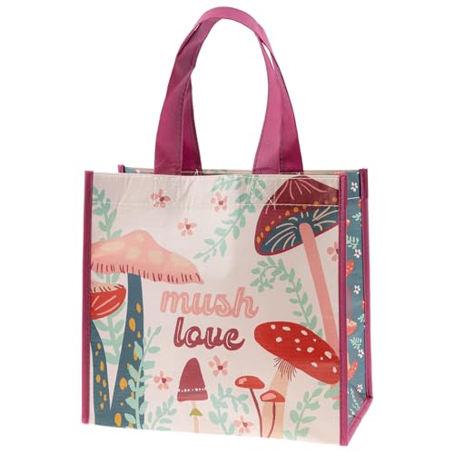 Bolsas de Regalo Reutilizables Karma Medianas - Tote y Bolsa con Asas - Perfectas para Regalos de Cumpleaños y Fiestas RPET 1 Hongo Mediana - imagen 4