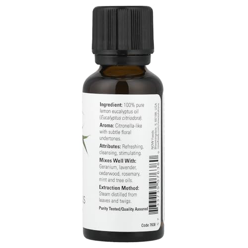 Aceites Esenciales de Eucalipto Limón, 1 oz (30 ml), Now Foods - imagen 2