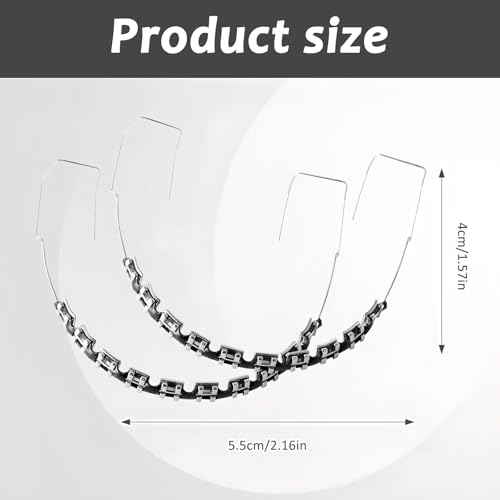 Kit de Brackets Falsos para Dientes, Clip Temporal con Alambres, Ideal para Ortodoncistas y Estudiantes de Odontología - Color Negro - imagen 2