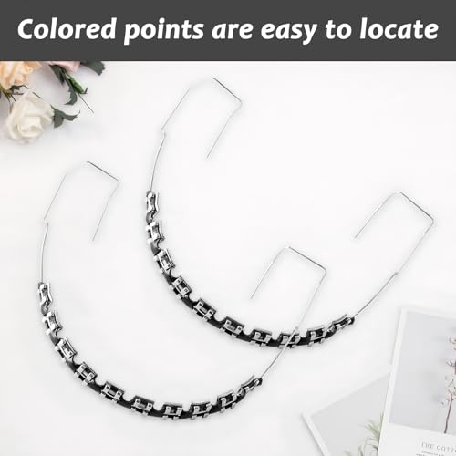 Kit de Brackets Falsos para Dientes, Clip Temporal con Alambres, Ideal para Ortodoncistas y Estudiantes de Odontología - Color Negro - imagen 5