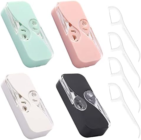Dispensador de Hilo Dental Portátil YRAKOZIN [4 Piezas] con 48 Hilos Dentales, Caja de Almacenamiento para Adultos, Ideal para Viajes y Negocios, - imagen 1
