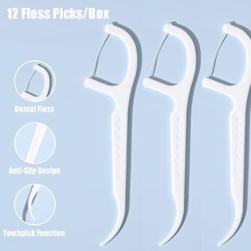Dispensador de Hilo Dental Portátil YRAKOZIN [4 Piezas] con 48 Hilos Dentales, Caja de Almacenamiento para Adultos, Ideal para Viajes y Negocios, - imagen 3