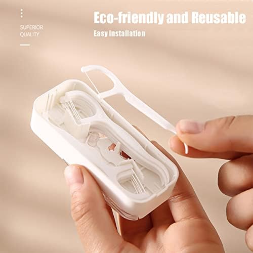 Dispensador de Hilo Dental Portátil YRAKOZIN [4 Piezas] con 48 Hilos Dentales, Caja de Almacenamiento para Adultos, Ideal para Viajes y Negocios, - imagen 5