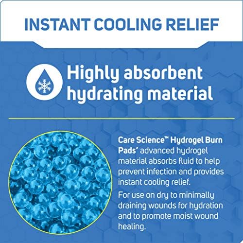 Apósitos Estériles de Hidrogel Care Science para Quemaduras, 4 piezas | Alivio Instantáneo y Refrescante para Quemaduras y Heridas Menores - imagen 4