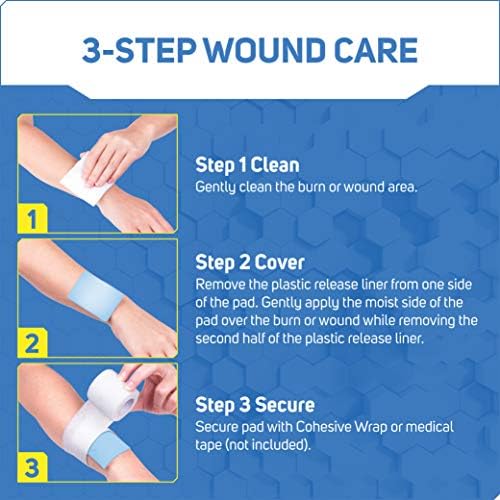 Apósitos Estériles de Hidrogel Care Science para Quemaduras, 4 piezas | Alivio Instantáneo y Refrescante para Quemaduras y Heridas Menores - imagen 5