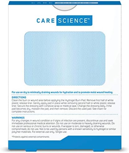 Apósitos Estériles de Hidrogel Care Science para Quemaduras, 4 piezas | Alivio Instantáneo y Refrescante para Quemaduras y Heridas Menores - imagen 7