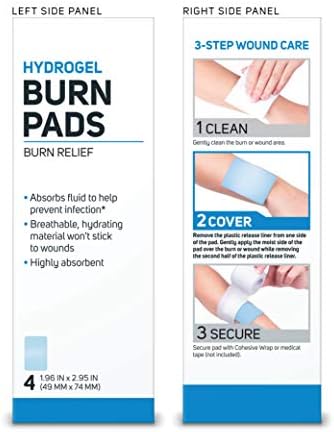 Apósitos Estériles de Hidrogel Care Science para Quemaduras, 4 piezas | Alivio Instantáneo y Refrescante para Quemaduras y Heridas Menores - imagen 8