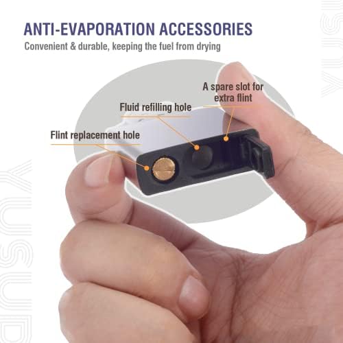 Sello de Goma YUSUD para Encendedor 5 Piezas, Accesorios Antievaporación para Insertos de Encendedor (Negro) - imagen 2