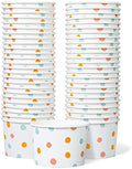 Tazas de Papel para Helado MATICAN - Paquete de 50, 9 Oz, Desechables para Postres Fríos o Calientes, Tazas para Sundae, Yogur Helado, Sopa, Lunares - imagen 1