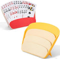 FYCQER 2 Piezas Soporte de Cartas, 3 Capas Plegable y Portátil para Poker, UNO, Canasta y Juegos de Cartas, Ideal para Noches de Juegos en Familia y - imagen 1