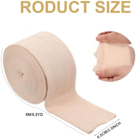 Venda Tubular de Soporte 2.5’’ x 5.5 yd Tamaño B, Tubo de Compresión Reutilizable para Brazo y Tobillo - imagen 3