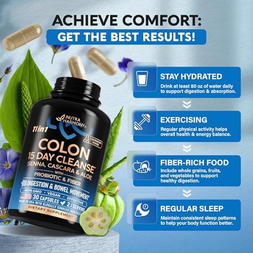 Limpieza de Colon - Limpieza de 15 Días para Mujeres y Hombres - Senna | Cascara | Garcinia Cambogia | Probióticos y Fibra - Digestión y Detox - - imagen 4