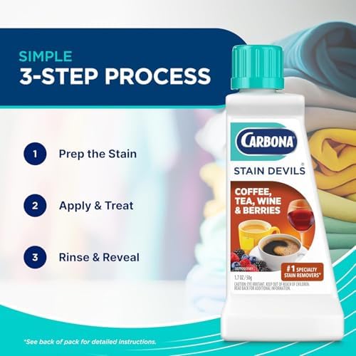 Carbona Stain Devils #8 - Quitamanchas para Vino, Té, Café y Jugo - 1.7 Fl Oz (Paquete de 2) - imagen 5