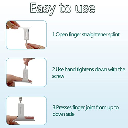 Férula de extensión para dedos Watris Veiyi, soporte de rehabilitación para lesiones en la mano, dispositivo blanco de tamaño promedio para aliviar - imagen 7