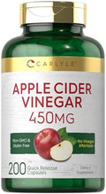 Cápsulas de Vinagre de Sidra de Manzana Carlyle | 450mg | 200 Píldoras | Suplemento Sin OGM y Libre de Gluten - imagen 1