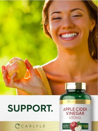 Cápsulas de Vinagre de Sidra de Manzana Carlyle | 450mg | 200 Píldoras | Suplemento Sin OGM y Libre de Gluten - imagen 7