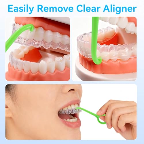 Juego de 15 Herramientas para Retirar Alineadores Transparentes Invisalign, Quitadores Suaves y Portátiles para Frenos y Retenedores Invisibles - imagen 4