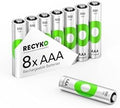 Baterías Recargables AAA RECYKO 800mAh – Pre-Cargadas – Reutilizables 1000+ Veces – Mantiene Carga Hasta 6 Años – Paquete de 8 - imagen 1