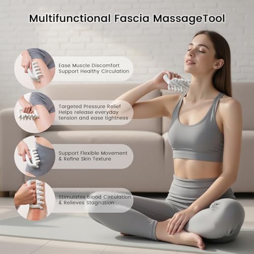 Herramienta de Masaje Fascia Blaster para Celulitis, Puntos Gatillo y Nudos Musculares, Liberación Miofascial Profunda para Hombros, Cuello, Muslos, - imagen 2