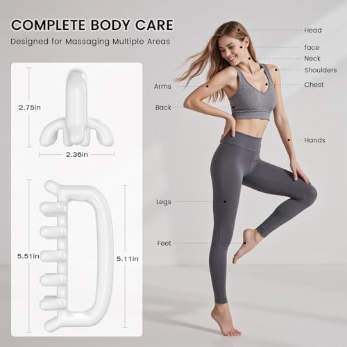 Herramienta de Masaje Fascia Blaster para Celulitis, Puntos Gatillo y Nudos Musculares, Liberación Miofascial Profunda para Hombros, Cuello, Muslos, - imagen 7