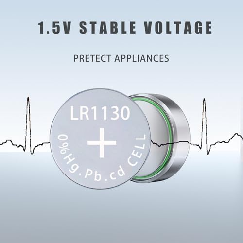 Baterías HoootCell LR1130 L1131f SR1130 L1131c 389/390 G10 LR54 1.5 Volt Alcalinas Botón AG10 (Paquete de 15) - imagen 2