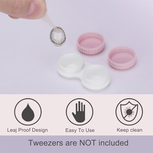 Kmchilj 12 Piezas de Estuches Coloridos para Lentes de Contacto, Kit Mini Portátil para Viajes y Uso Diario (multicolor) - imagen 3