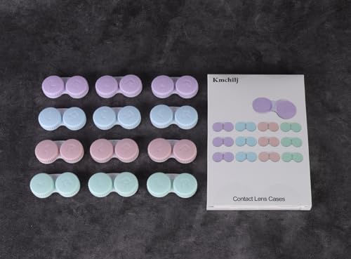 Kmchilj 12 Piezas de Estuches Coloridos para Lentes de Contacto, Kit Mini Portátil para Viajes y Uso Diario (multicolor) - imagen 7