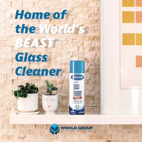 Limpiador de Vidrios World Group Packing Solutions, Espuma Limpiadora 19oz - Paquete de 2 - Aroma Fresco - Incluye 2 Paños de Microfibra - imagen 5