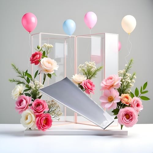 100 Piezas de Bolsas Transparentes para Flores, Fundas de Celofán para Ramo de Rosas, Empaque Regalo para San Valentín - imagen 2