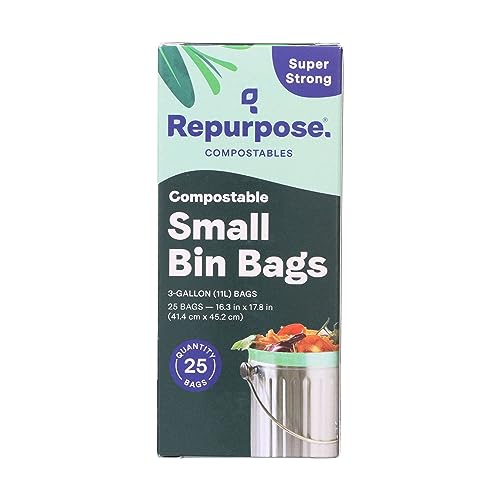 Bolsas Compostables REPURPOSE de 3 Galones para Residuos de Comida, Paquete de 25 unidades - imagen 2