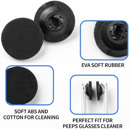Pads de Reemplazo para Limpiar Lentes Peeps CarbonKlean, 10 Piezas, Herramienta de Limpieza para Gafas y Lentes, Elimina Huellas Dactilares - imagen 2