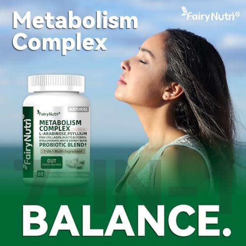 Suplemento Metabólico Fairynutri L-Arabinosa 7 en 1 | Extracto de Frijol Blanco, Colágeno y Probióticos | Apoyo para Control de Carbohidratos, - imagen 3