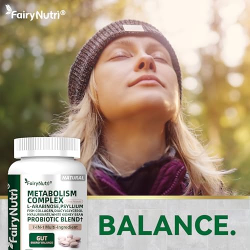 Suplemento Metabólico Fairynutri L-Arabinosa 7 en 1 | Extracto de Frijol Blanco, Colágeno y Probióticos | Apoyo para Control de Carbohidratos, - imagen 4