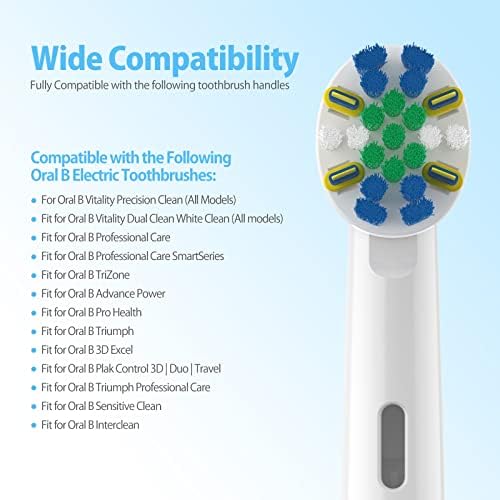 Cabezas de cepillo de repuesto para Oral-B, FHADAY cabezales de cepillo eléctrico profesionales, compatibles con Oral-B 7000/Pro - imagen 2