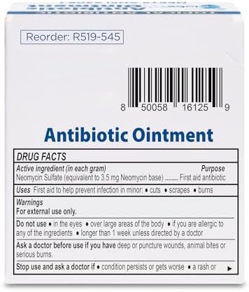 Globe (Paquete de 25 Ungüentos Antibióticos para ros Auxilios, 0.9g por Paquete, Kit de ros Auxilios para Rasguños, Heridas, Cortes y Quemaduras, - imagen 8