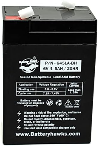Batería Sellada de Plomo Ácido UB645 ELB-0604 6V 4.5AH para Señal de Salida y Luz de Emergencia - imagen 2