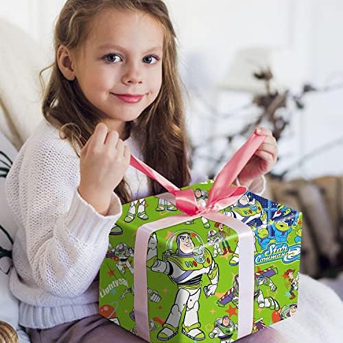 Paquete de 5 Hojas de Papel Kraft para Regalos 20 x 30 - Decoración Festiva para Cumpleaños y Fiestas (Verde con Mosca) - imagen 6