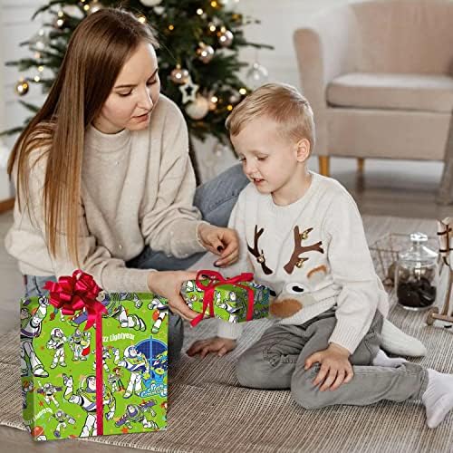 Paquete de 5 Hojas de Papel Kraft para Regalos 20 x 30 - Decoración Festiva para Cumpleaños y Fiestas (Verde con Mosca) - imagen 7