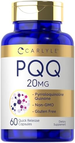 Suplemento Carlyle PQQ 20 mg | 60 Cápsulas | Sin OGM y Libre de Gluten - imagen 1