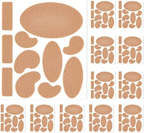 Tiras de Moleskin con Adhesivo, Almohadillas para Prevención de Ampollas, Cinta para Pies y Talones, 12 Hojas con 11 Formas - imagen 1
