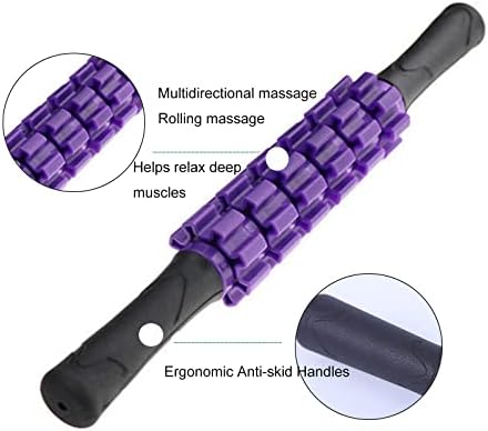 Masajeador de Rodillo Muscular para Piernas y Cuerpo, Alivio de Tensión Muscular para Atletas, Yoga y Terapia Física, Ideal para Drenaje Linfático - imagen 4