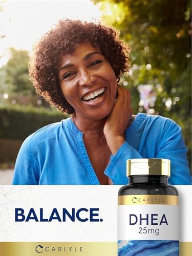 Suplemento de DHEA Carlyle para Mujeres y Hombres | 25mg | 180 Tabletas | Vegetariano, No Transgénico y Libre de Gluten - imagen 7